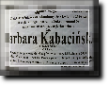 Barbara Kabacinska 1952 2019 