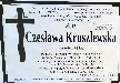 Czesawa kruszlewska d. Bruch 1935 - 2025